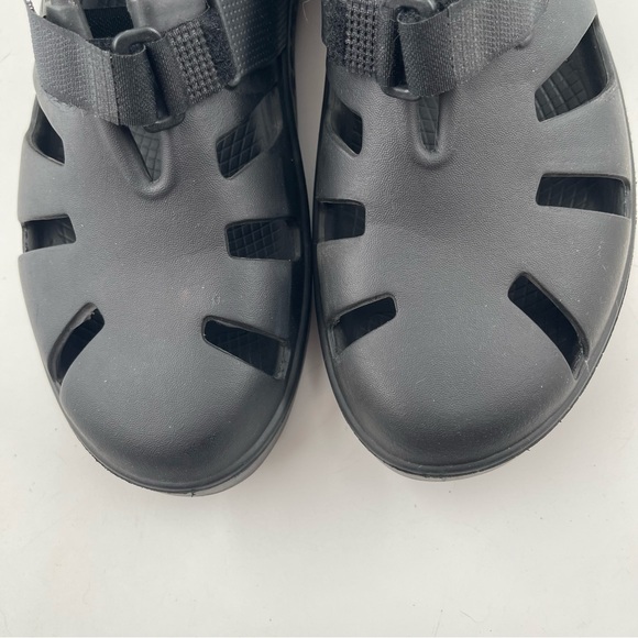 👞Oofos Unisex Adult OOCandoo Black Athletic Recovery Sandal - Men/7| Women/9 - Picture 12 of 16